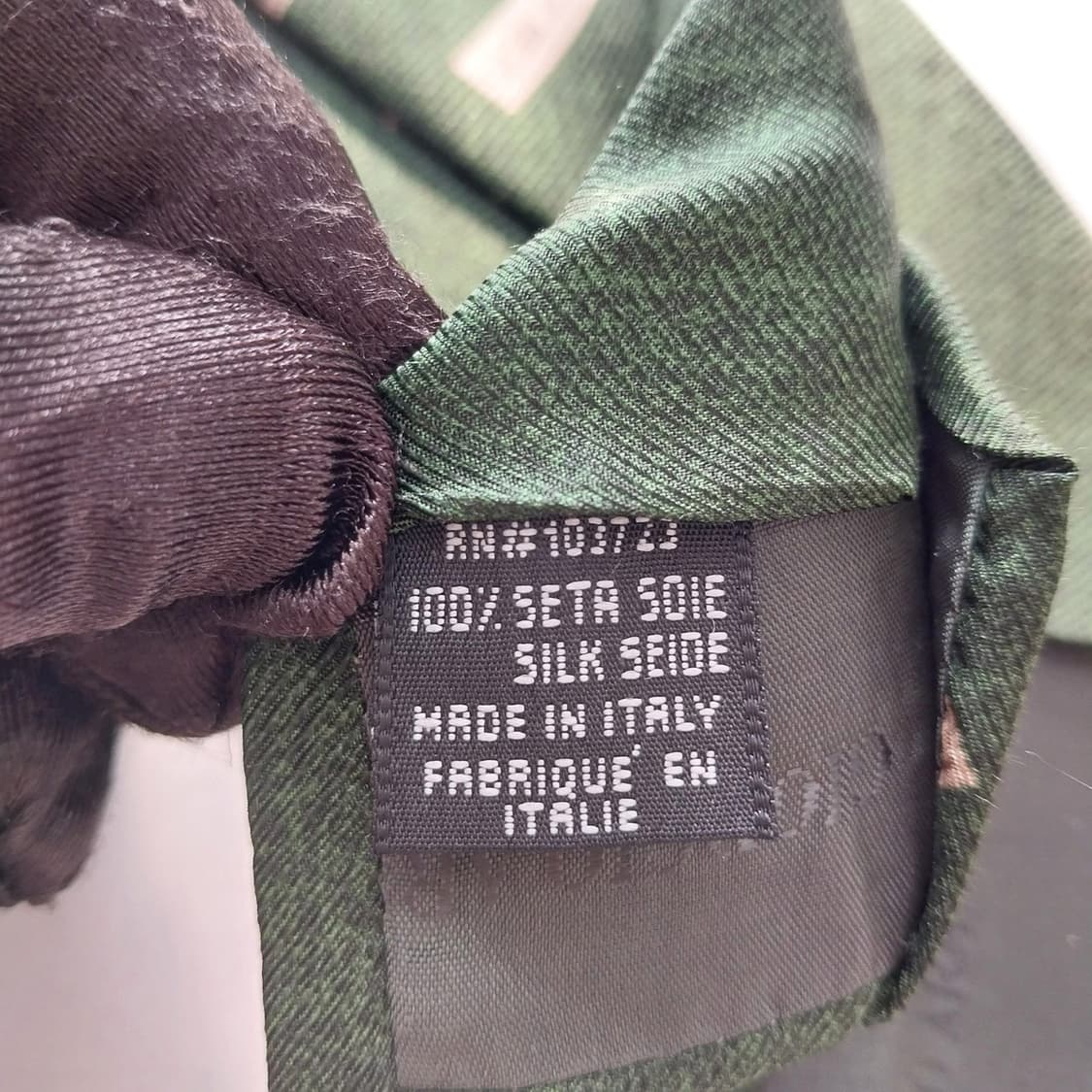 아르마니꼴레지오니 실크 미니멀 패턴 넥타이 9.6cm A+등급 K1535 상품이미지10