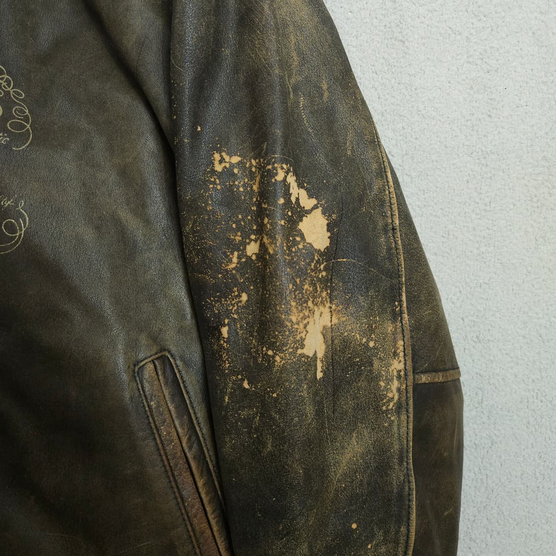 90s ROBO 소가죽 자켓 L 상품이미지9