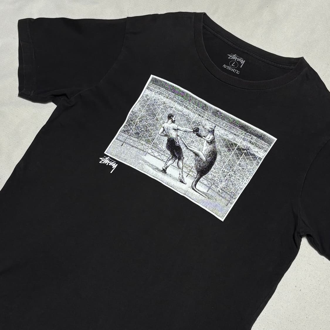 L 스투시 복싱 프린팅 반팔티  상품이미지1