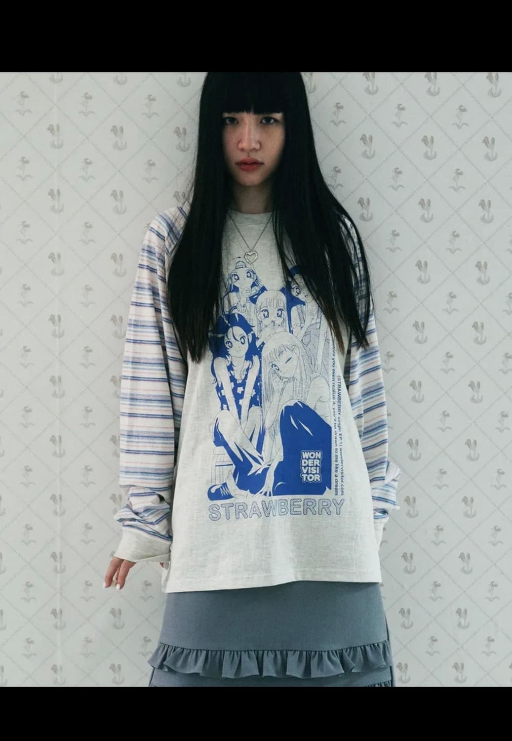 원더비지터 Strawberry EP1 Raglan LS-T 오트밀 상품이미지1