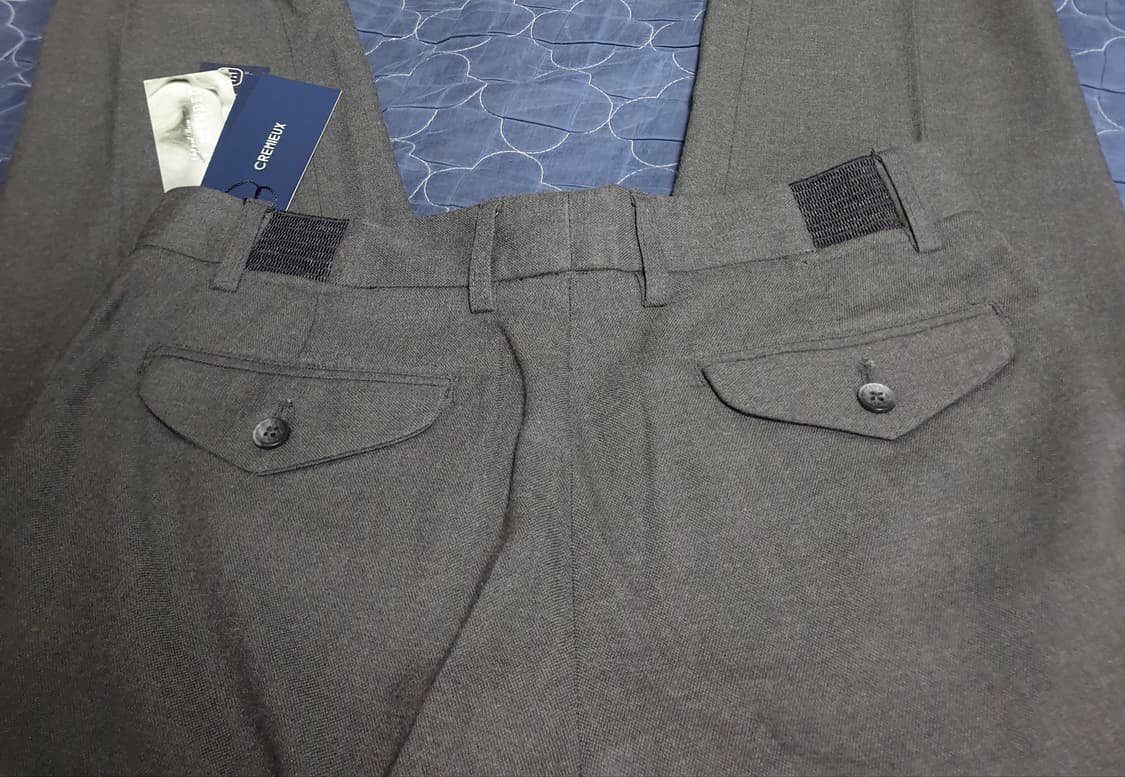 CREMEUX 반밴딩 테이퍼드 슬랙스 미디엄그레이 (30) 상품이미지3