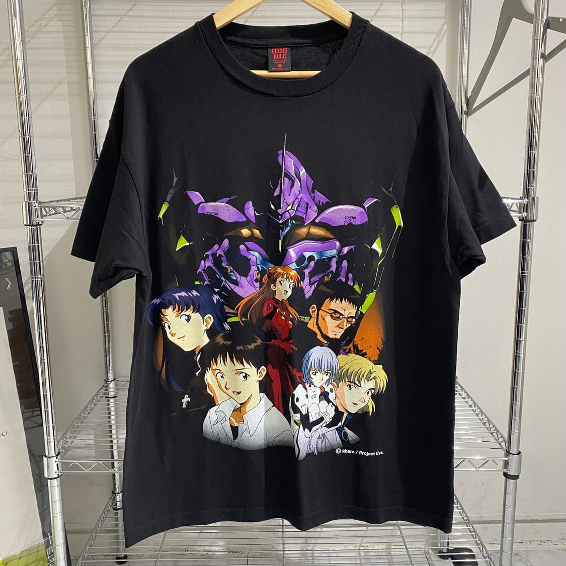 긱스룰 에반게리온 오피셜 애니메이션 티셔츠 상품이미지1