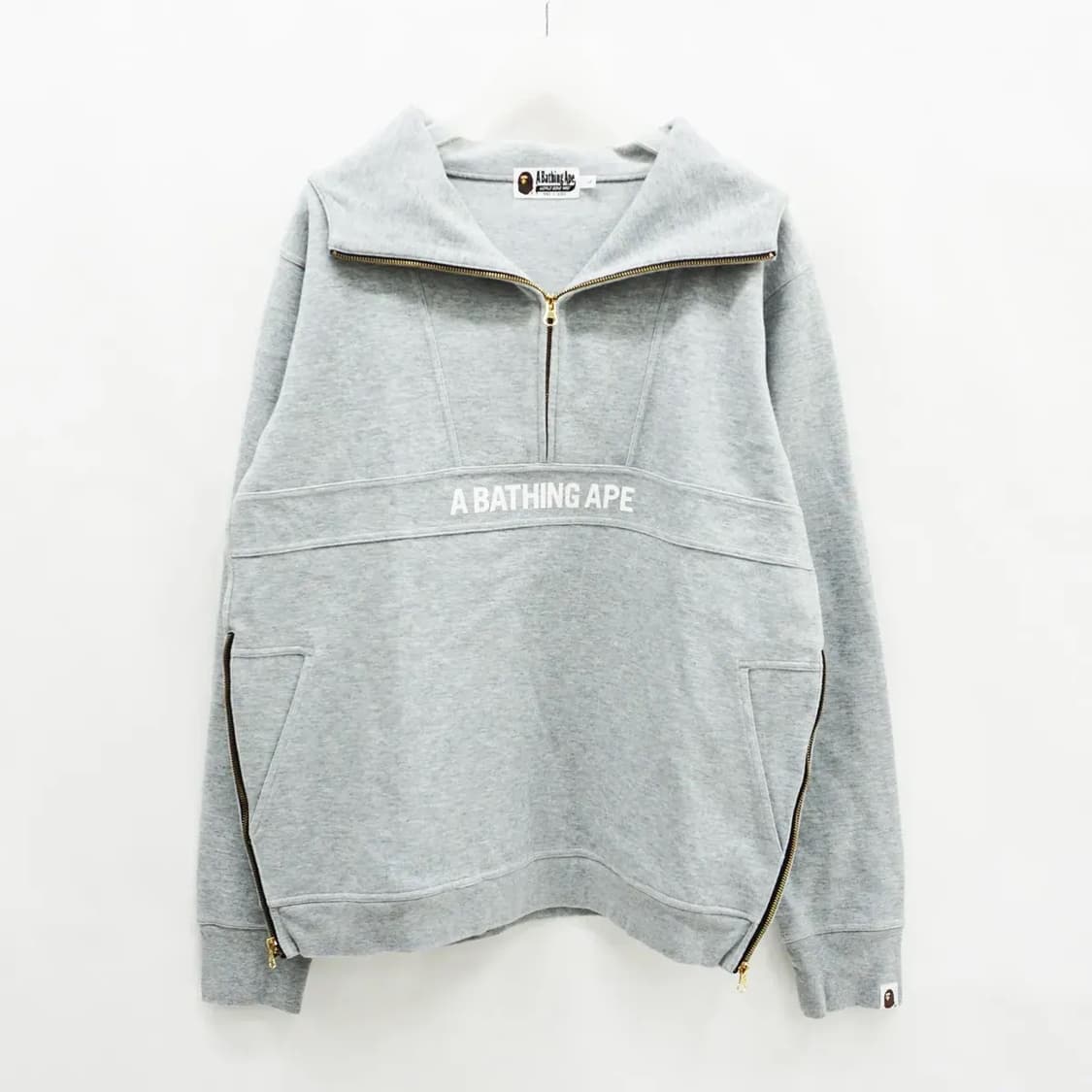 (L) 베이프 하프집 후드티 상품이미지1