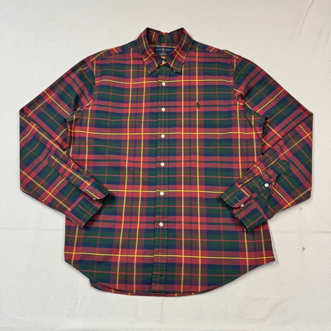 XL) 폴로 랄프로렌 클래식 체크 옥스포드 셔츠 슬림핏 상품이미지1