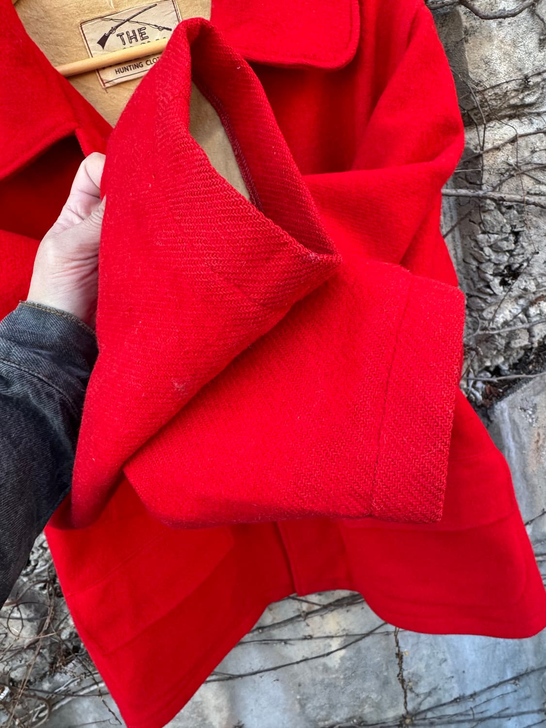 50~60s the woodsman 빈티지 울 헌팅 자켓 레드 상품이미지5