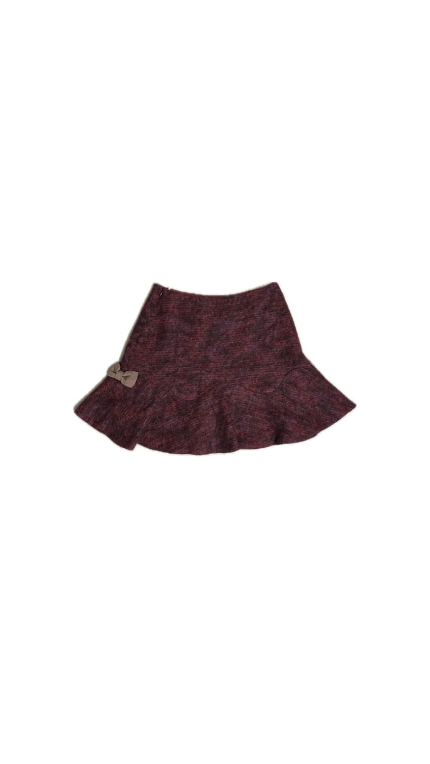 2 Side Ribbon A-line Mini Skirt 상품이미지1