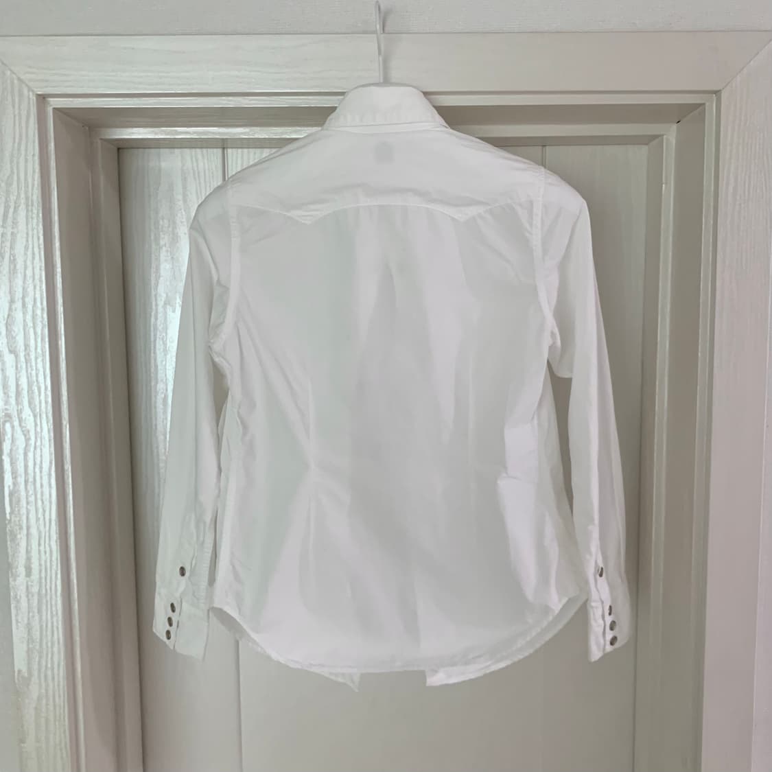 오어슬로우 여성 화이트 코튼 웨스턴 셔츠 상품이미지3