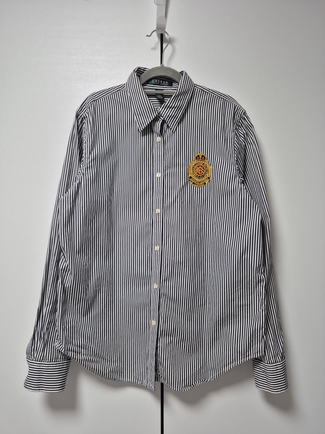 로렌 랄프로렌 크레스트 스트라이프 셔츠 여성 M사이즈 상품이미지1