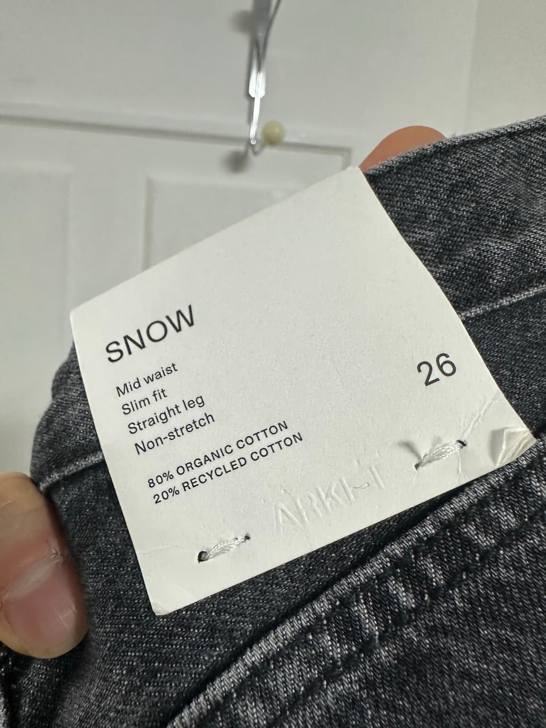 아르켓 스노우 스트레이트 데님 팬츠 상품이미지3