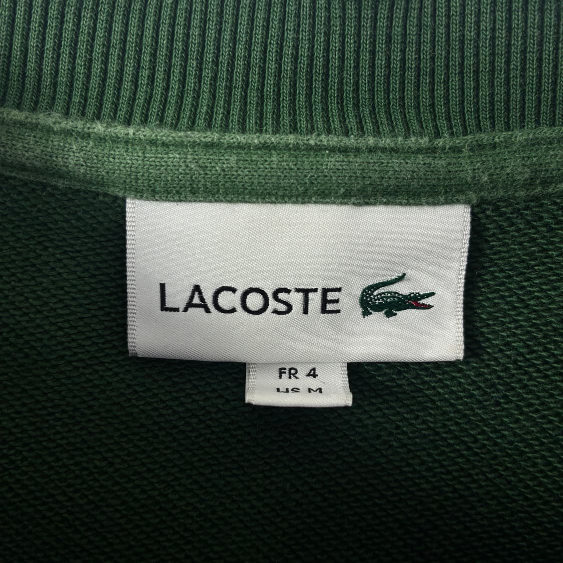 Lacoste  라코스테 빅크록 레터링 그린 맨투맨  상품이미지5