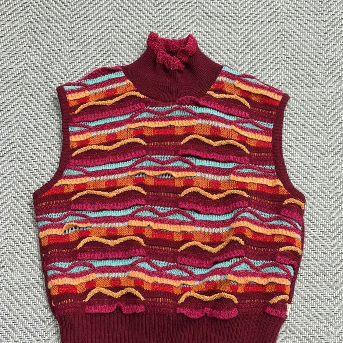 오일릴리 울 블렌드 니트 베스트 v1851 상품이미지3