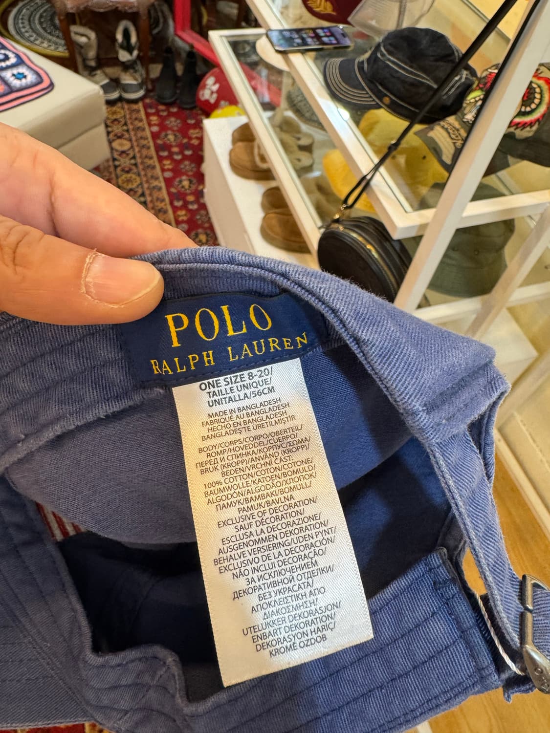 폴로 랄프로렌 USA 플래그 스포츠 치노 6패널 볼캡 네이비 상품이미지8