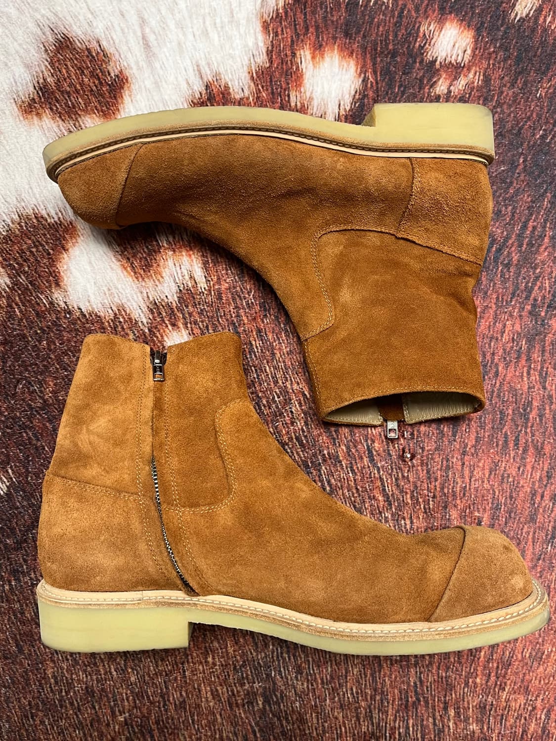 [275] Vatoz 바토즈 스웨이드 앵클부츠 카멜 상품이미지2