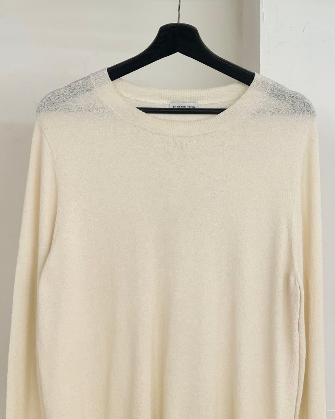 드리스 반 노튼 아이보리 라운드넥 니트  상품이미지2