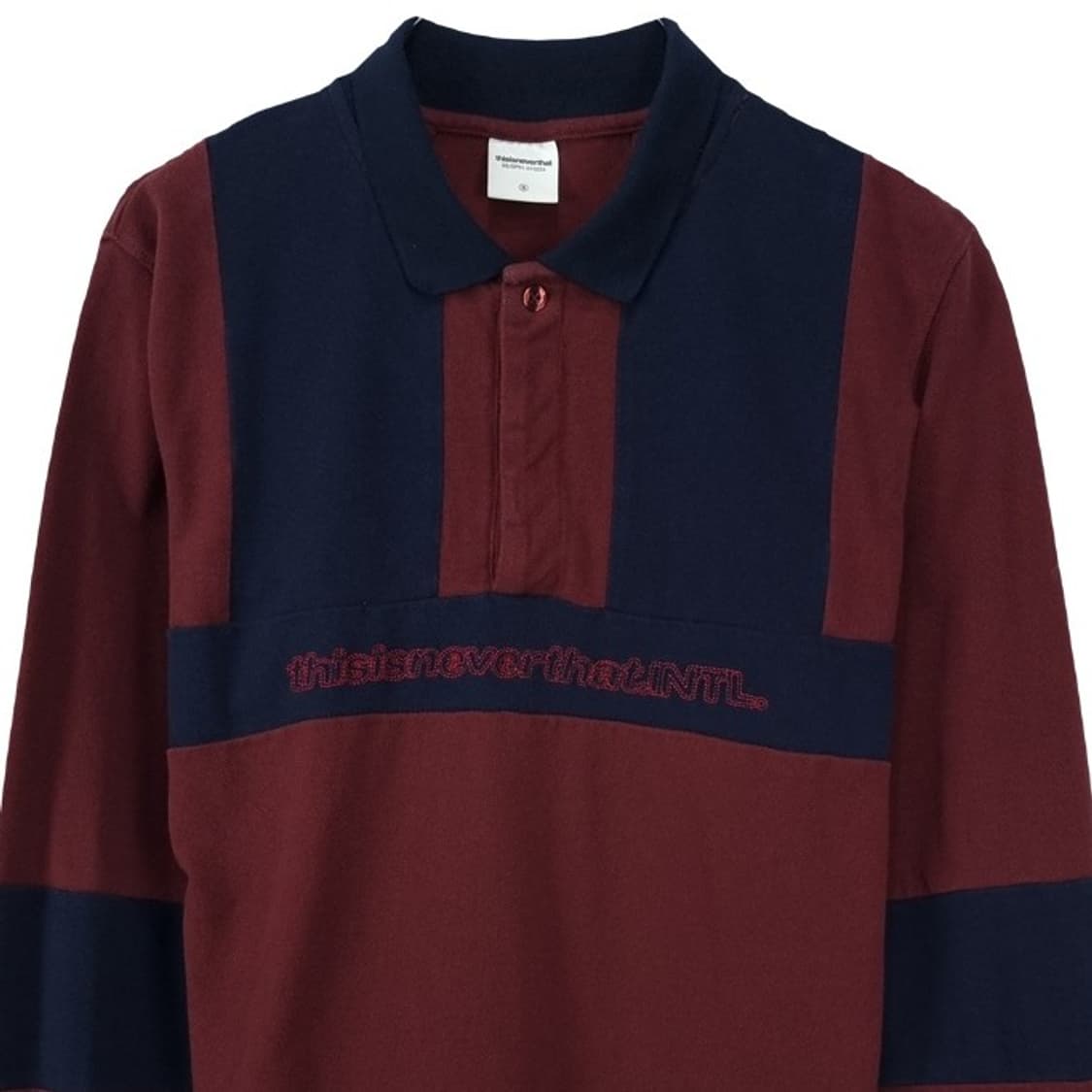 [디스이즈네버댓] 빅로고 프린팅 럭비셔츠 긴팔 카라티 M19119 상품이미지4