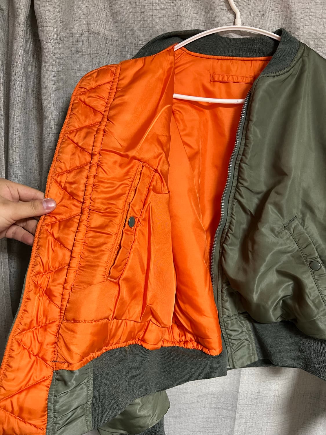 60s 오리지널 MA-1 CC 크라운 D타입 L사이즈 알파인더스트리 상품이미지7