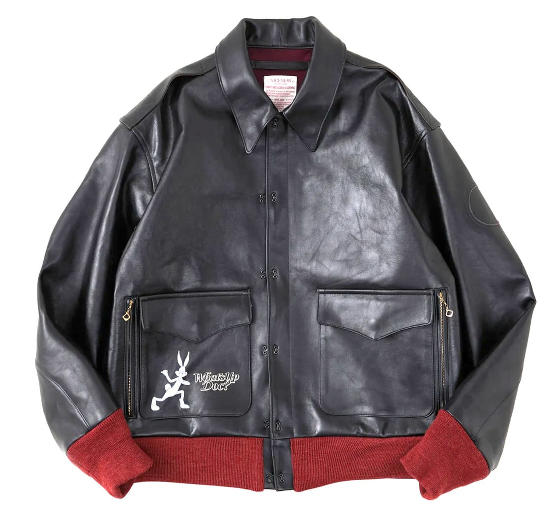 25AW NICENESS P.MONKMAN 차심 레더 A2
 상품이미지1