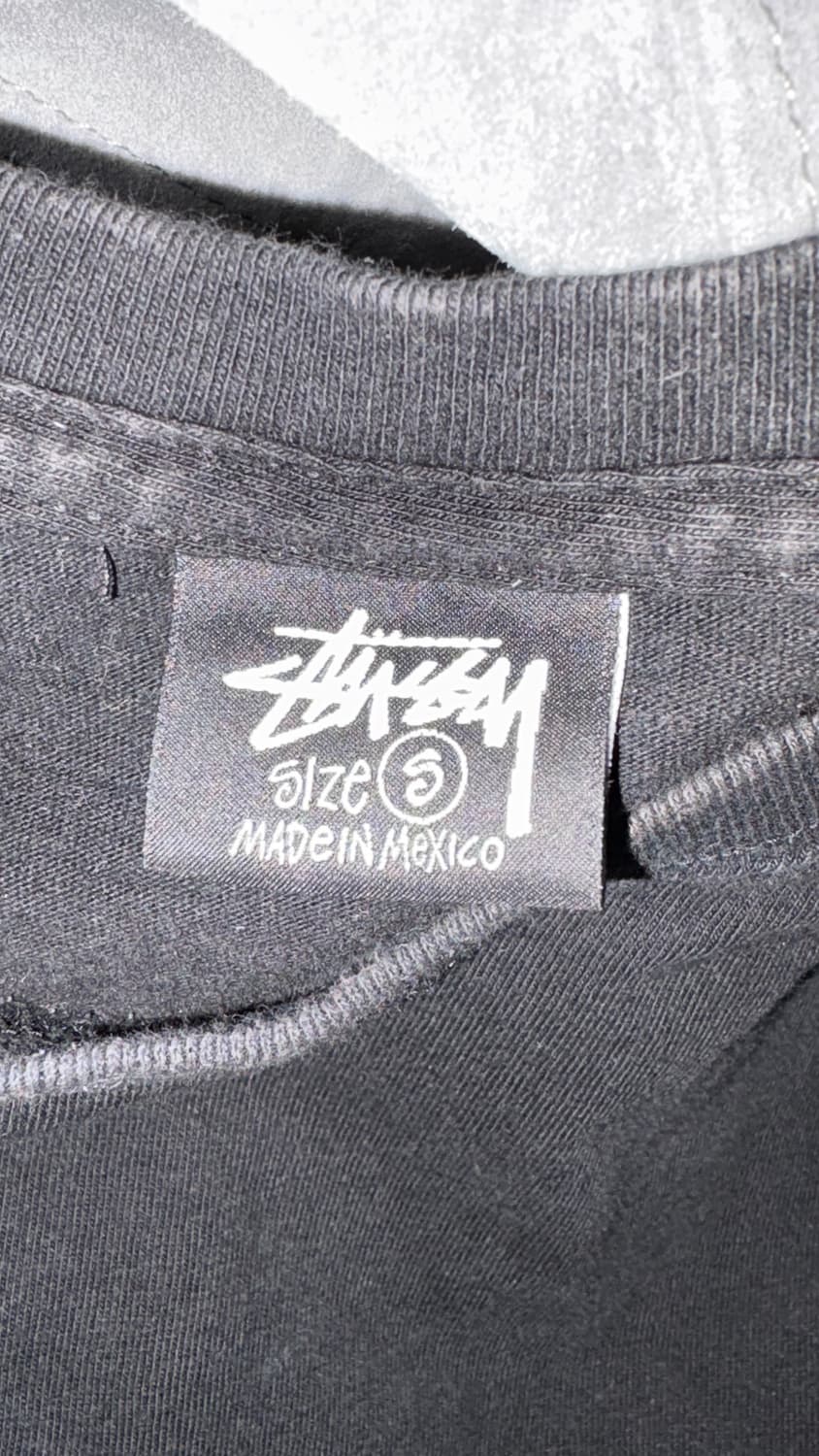 스투시 블랙 기본 로고 티셔츠 S 상품이미지4