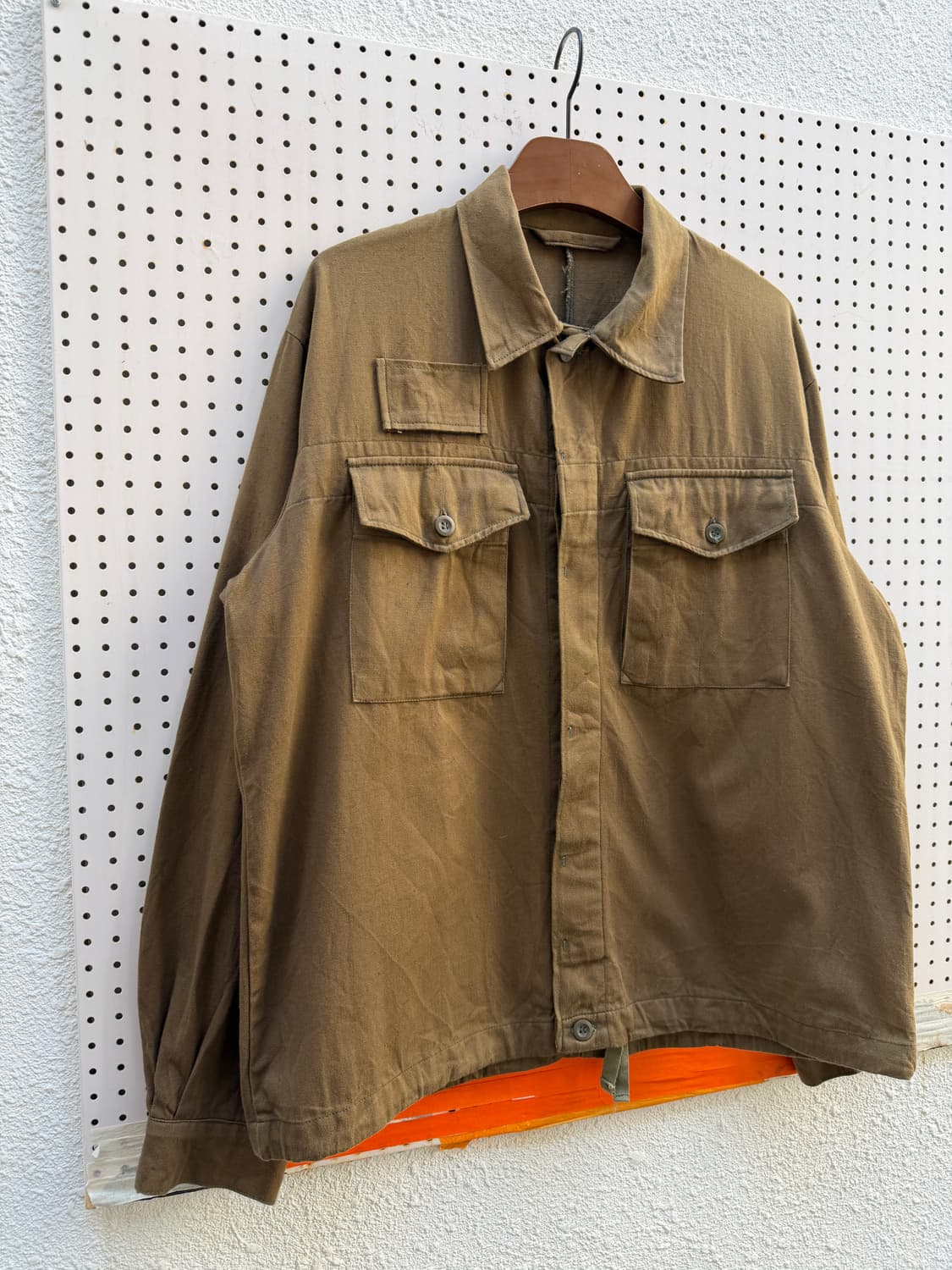 1970s CZECH MILITARY FLY FRONT 체코군 워크자켓 상품이미지4