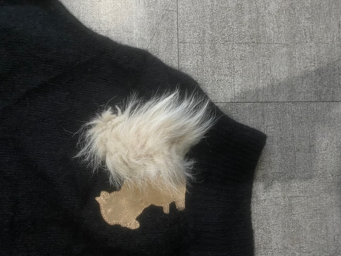 이탈리아빈티지 Eliongio 하구미모리걸너드남 아방핏 다람쥐니트스웨터 상품이미지2