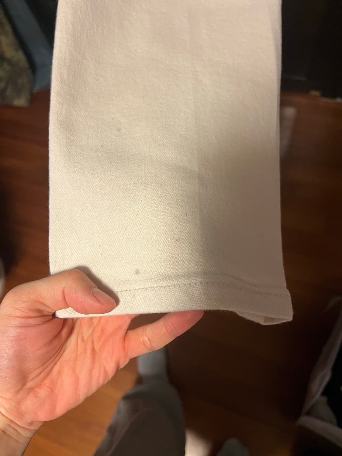 [남성28]무신사스탠다드 테이퍼드 크롭 데님 팬츠 크림 상품이미지3