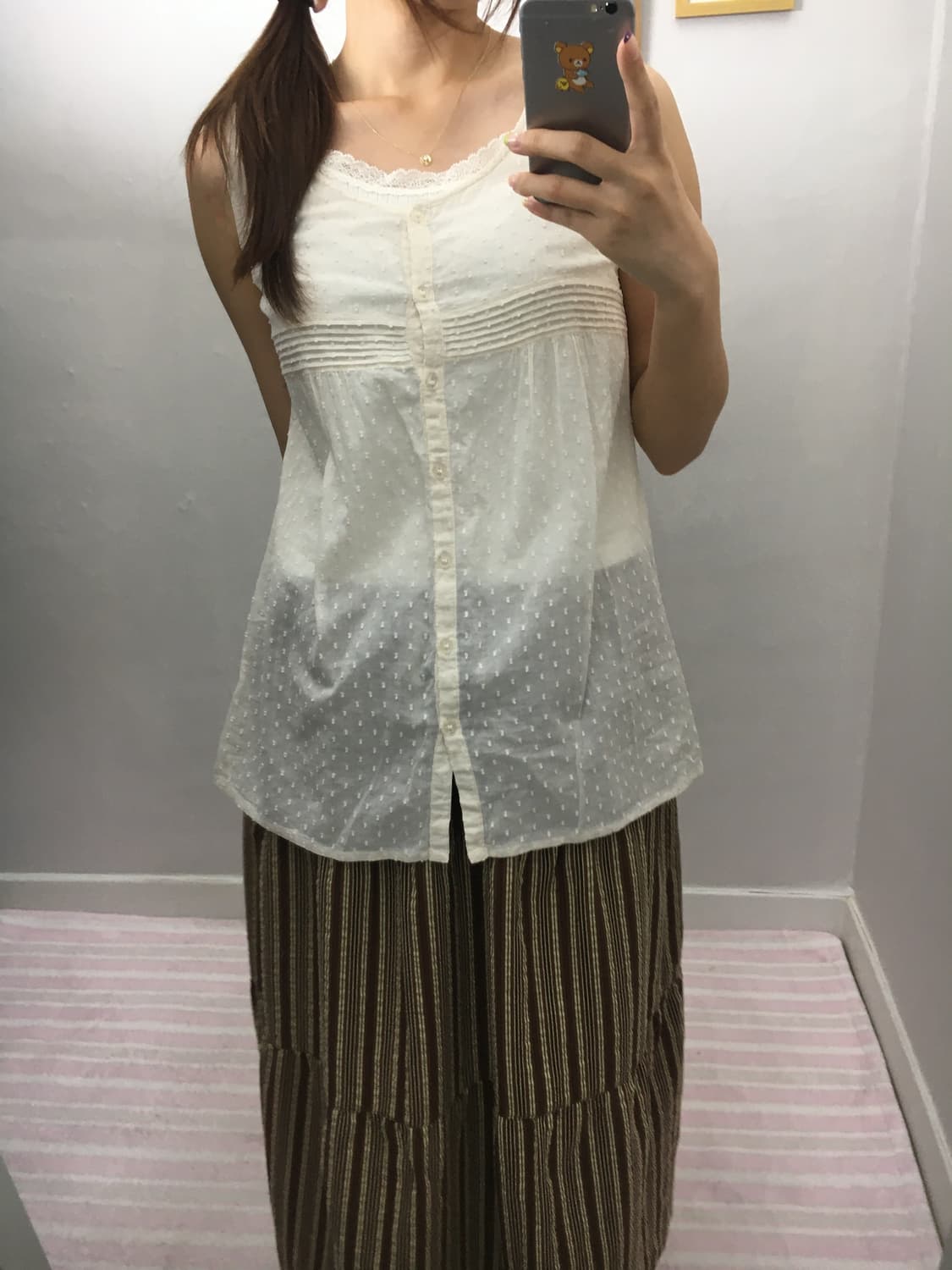 아이보리 도트 슬리브리스 상품이미지8