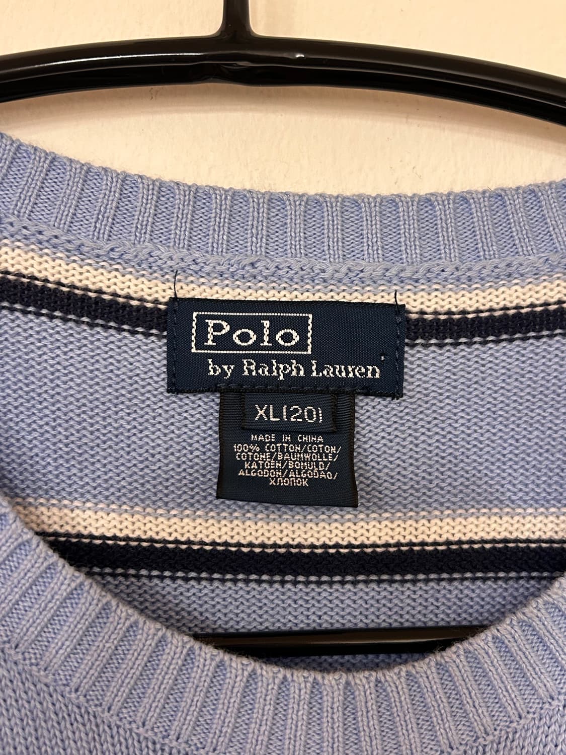 폴로 랄프로렌 스트라이프 니트 XL 상품이미지4