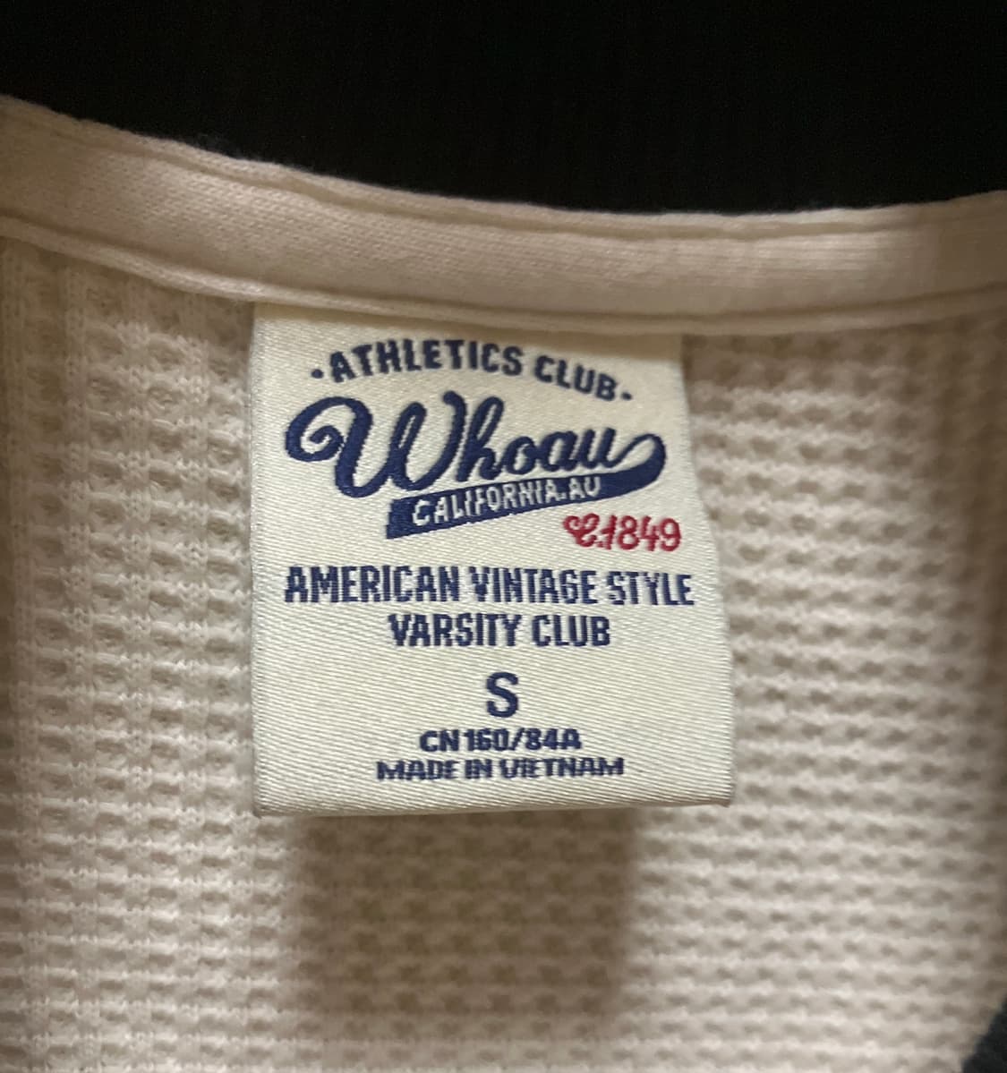 후아유 WHO.A.U 와플 집업 자켓 아이보리 상품이미지2