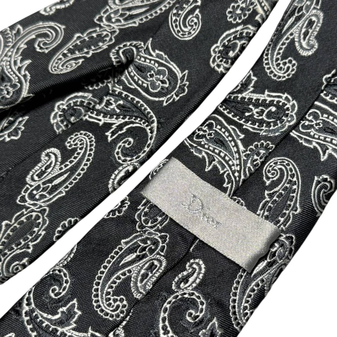 디올옴므 페이즐리 실크 넥타이 크리스반아쉐 상품이미지4