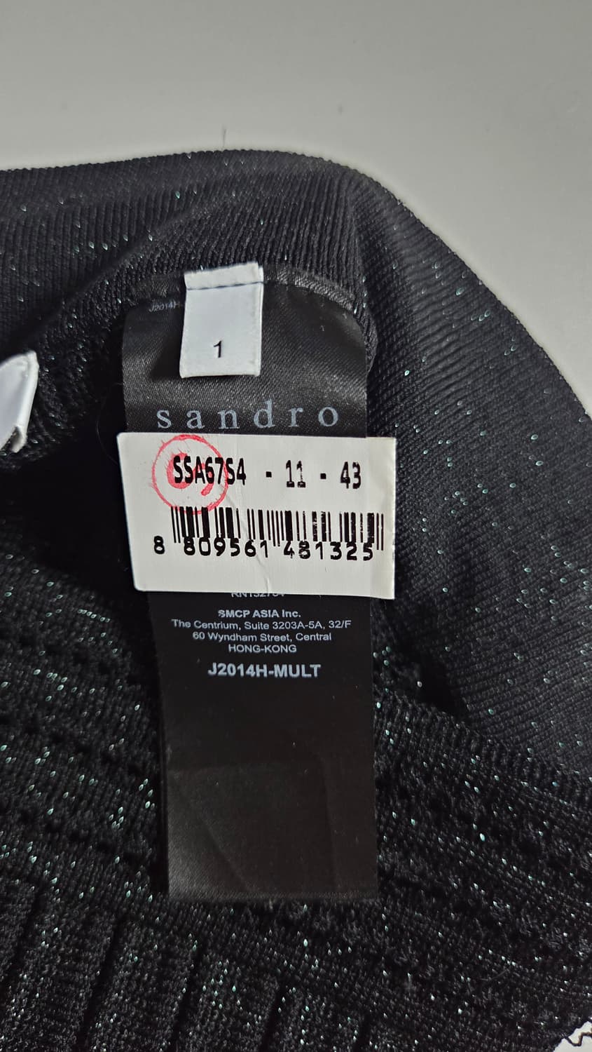 산드로 메탈릭 니트 플리츠 밴딩 롱스커트 1 사이즈 상품이미지9