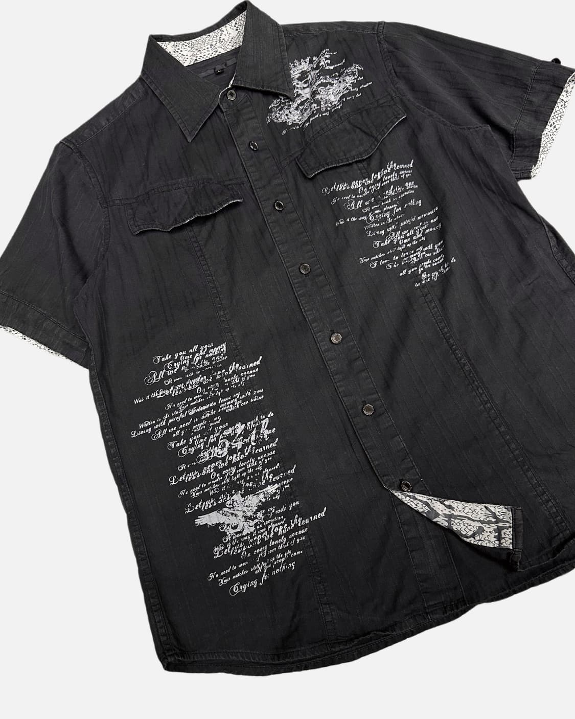 SPINASH grunge punk grey shirt 상품이미지3