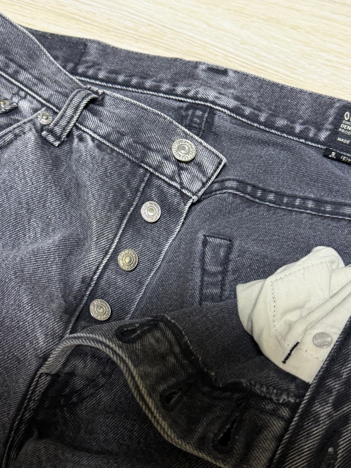 오어슬로우 블랙스톤 워시 데님 M 상품이미지5