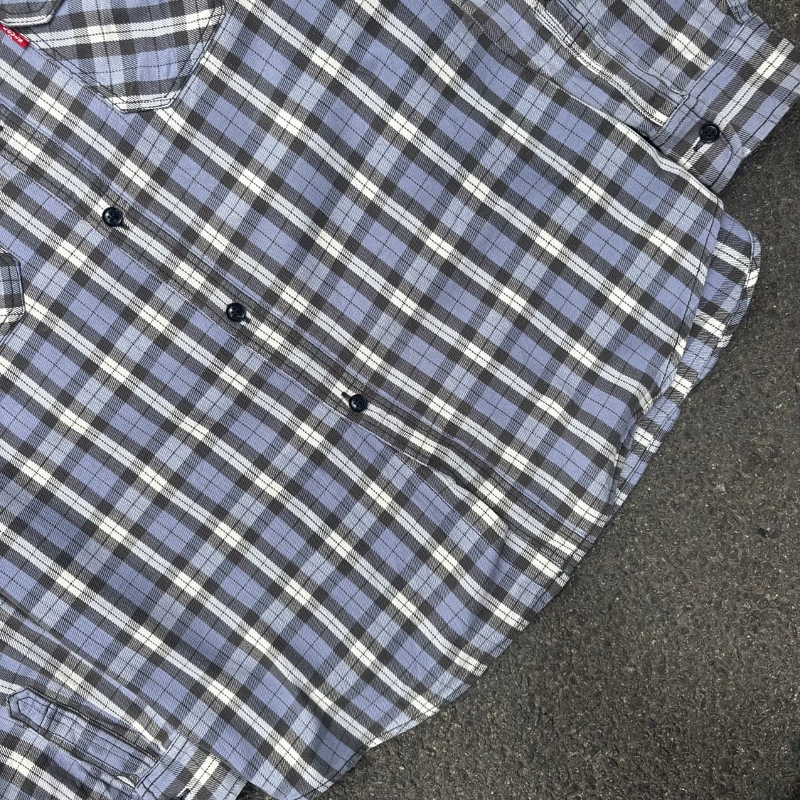 00년대 리바이스 헤비코튼 체크 셔츠 상품이미지5