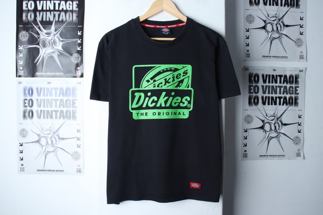 W(XL-2XL) 디키즈 반팔 티셔츠 빅로고 블랙 올드스쿨-H31419 상품이미지2