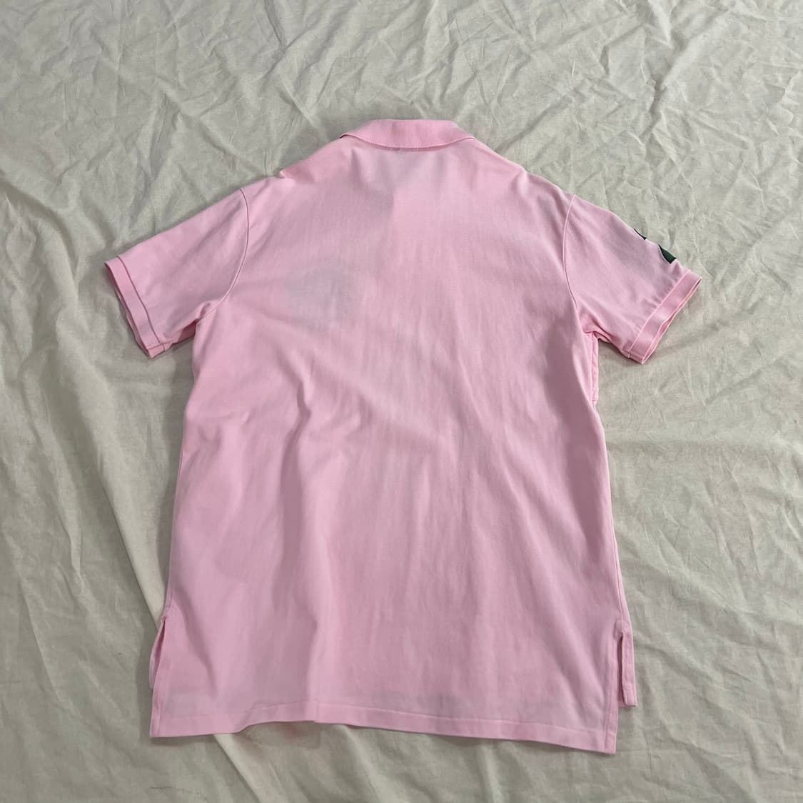폴로 랄프로렌  커스텀핏 그린 빅포니 핑크 PK 반팔 티셔츠 L 상품이미지3