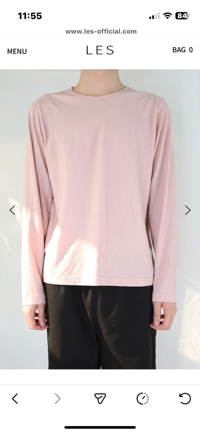 les 롱슬리브 핑크1 상품이미지1