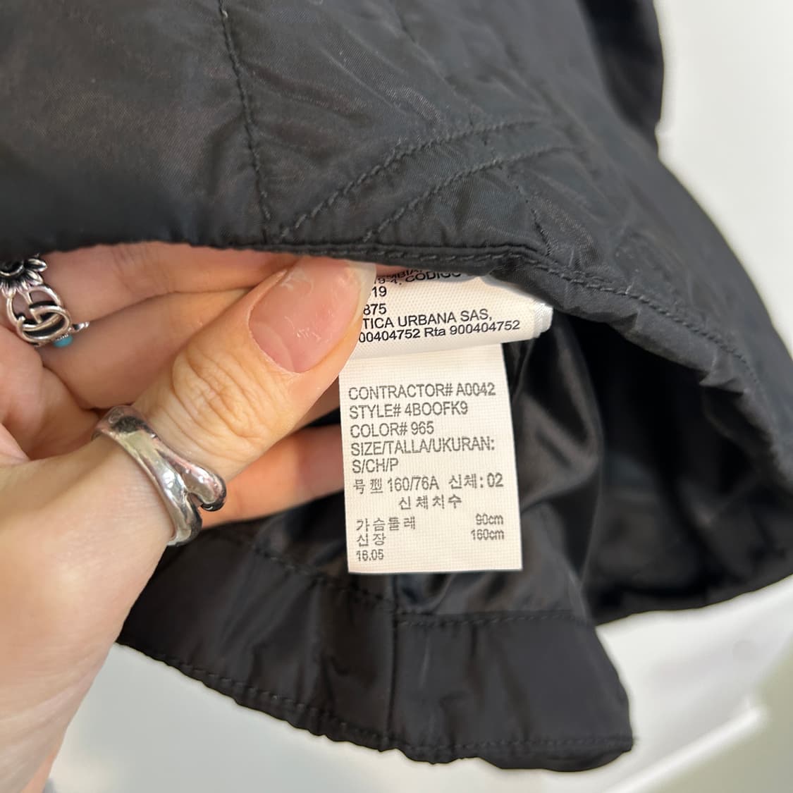 켈빈클라인 여성 퀄팅 자켓 90 S  상품이미지4