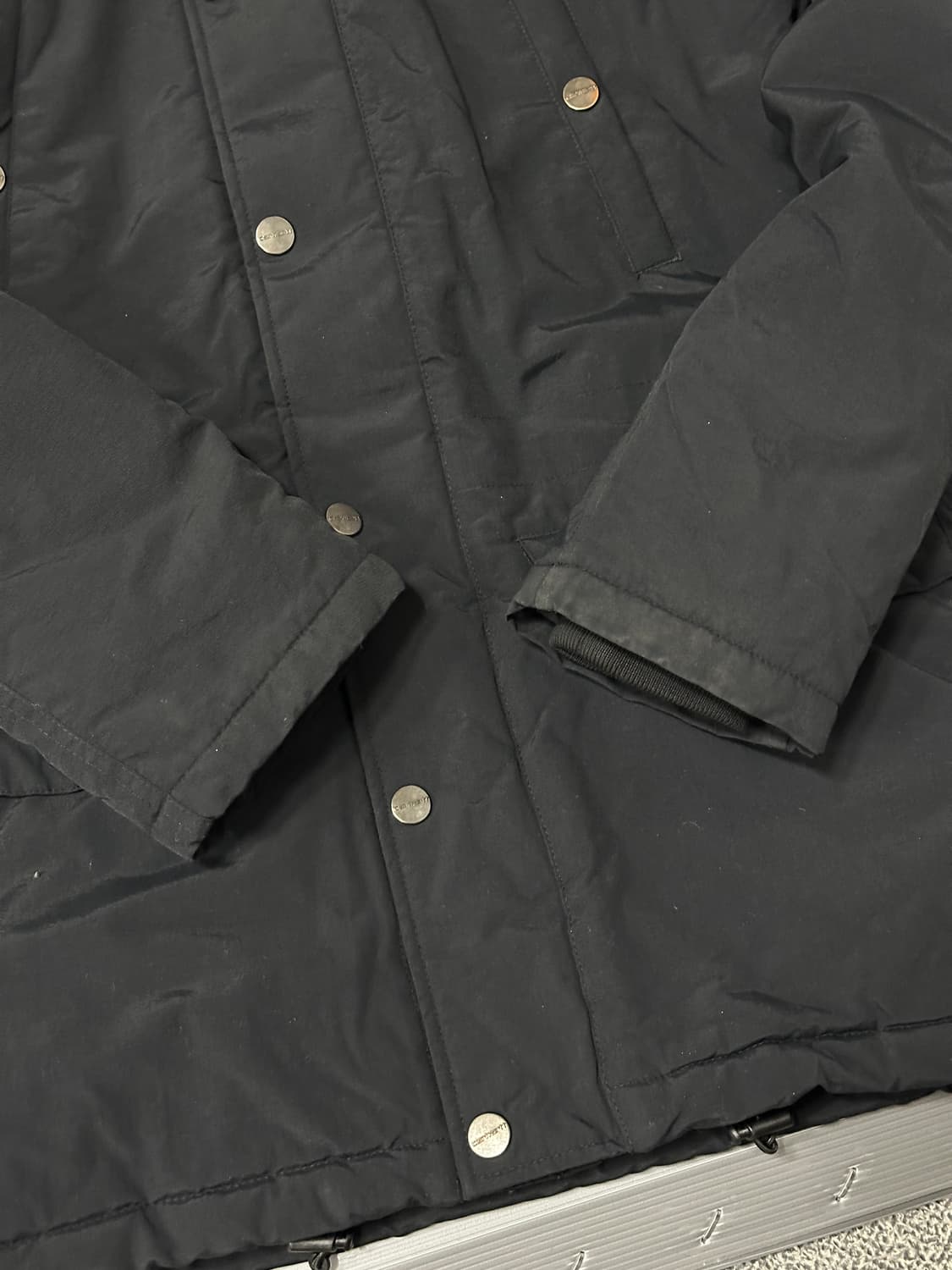 칼하트 점퍼 패딩 블랙 S 상품이미지3