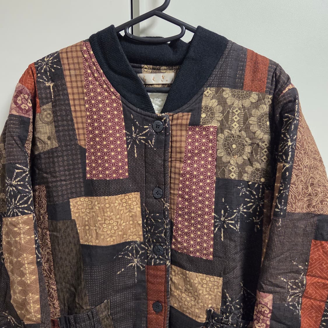 Made in Japan 패치워크 플리스 자켓 L(100) 상품이미지2