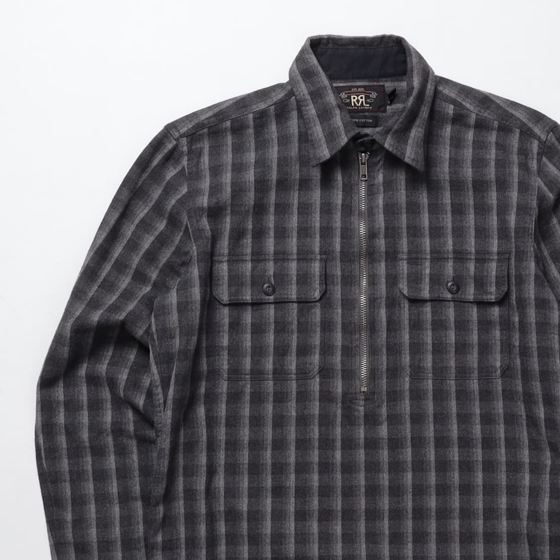 RRL 하프집업 체크 셔츠    상품이미지2