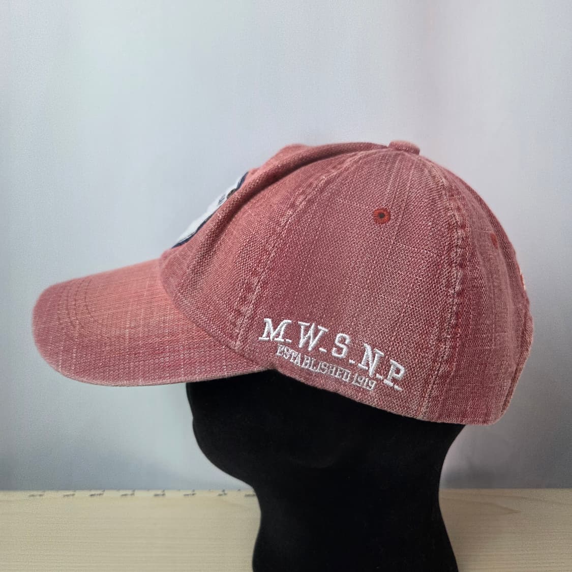 프리/ 밀리터리 레드 빈티지 워싱 볼캡 모자 상품이미지2