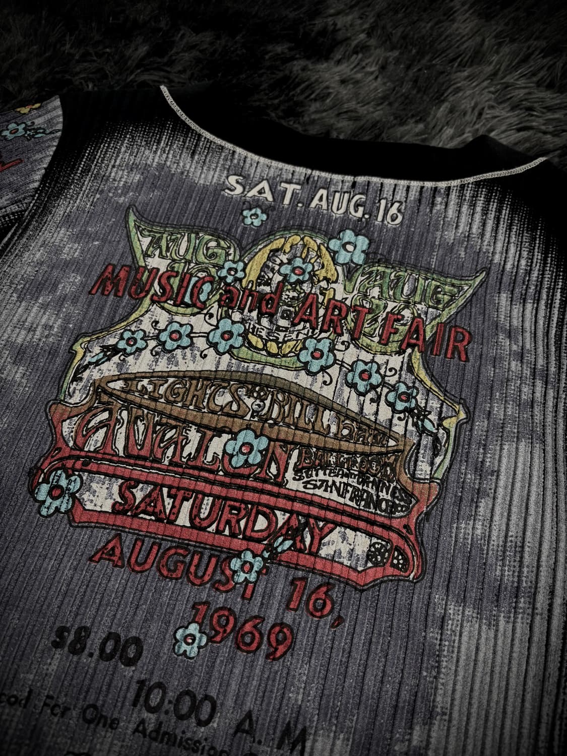 y2k 프린팅 골지 반팔 티셔츠 상품이미지6