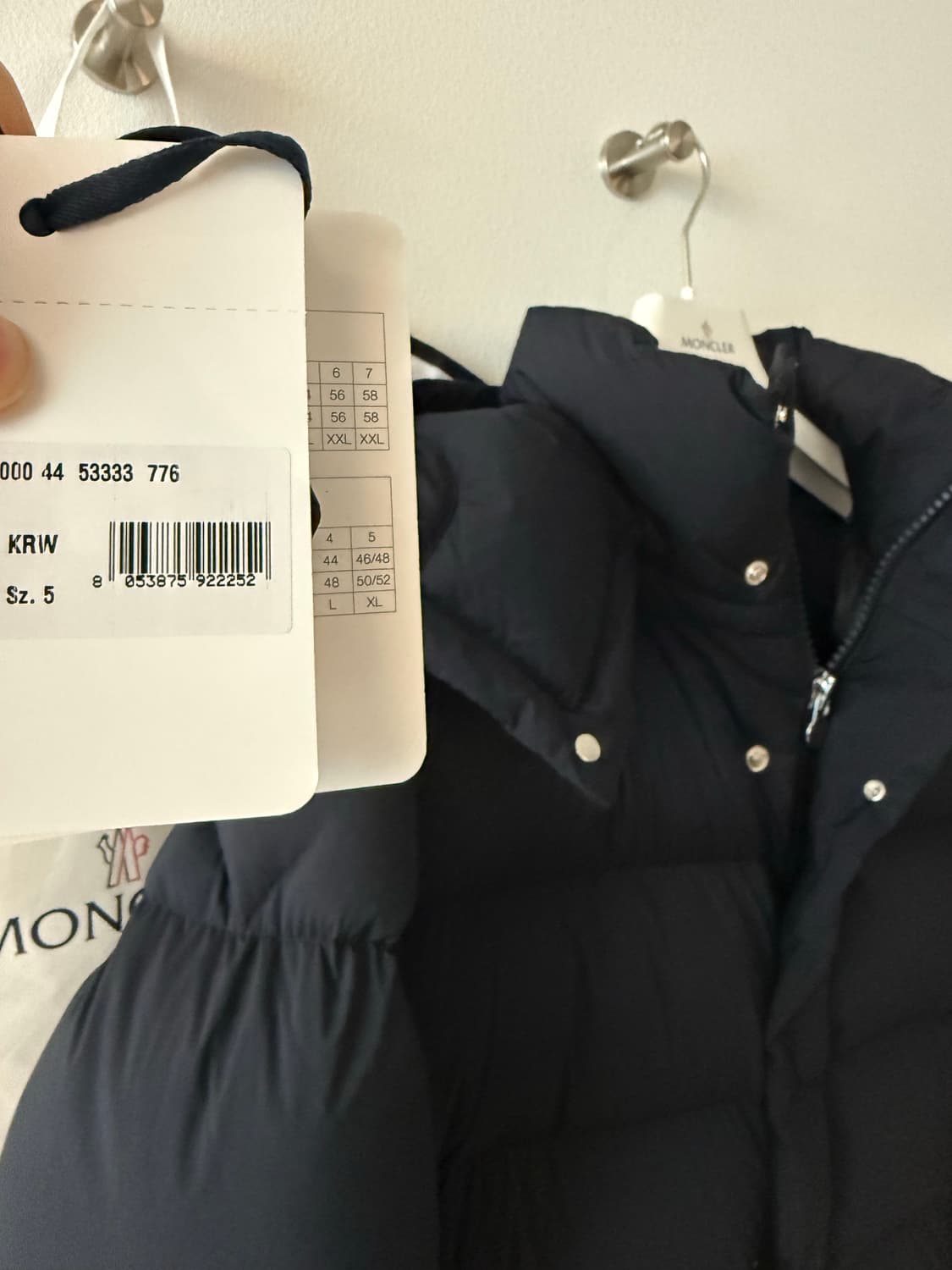 마야 70 후드 쇼트 다운 나이트블루 (베제르) 5 size 새상품 판매 상품이미지5