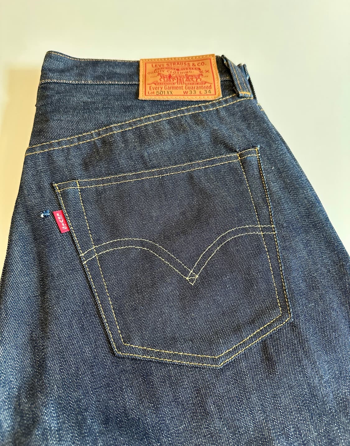 LVC 47501 리지드 33사이즈 신품급 생지 상품이미지1