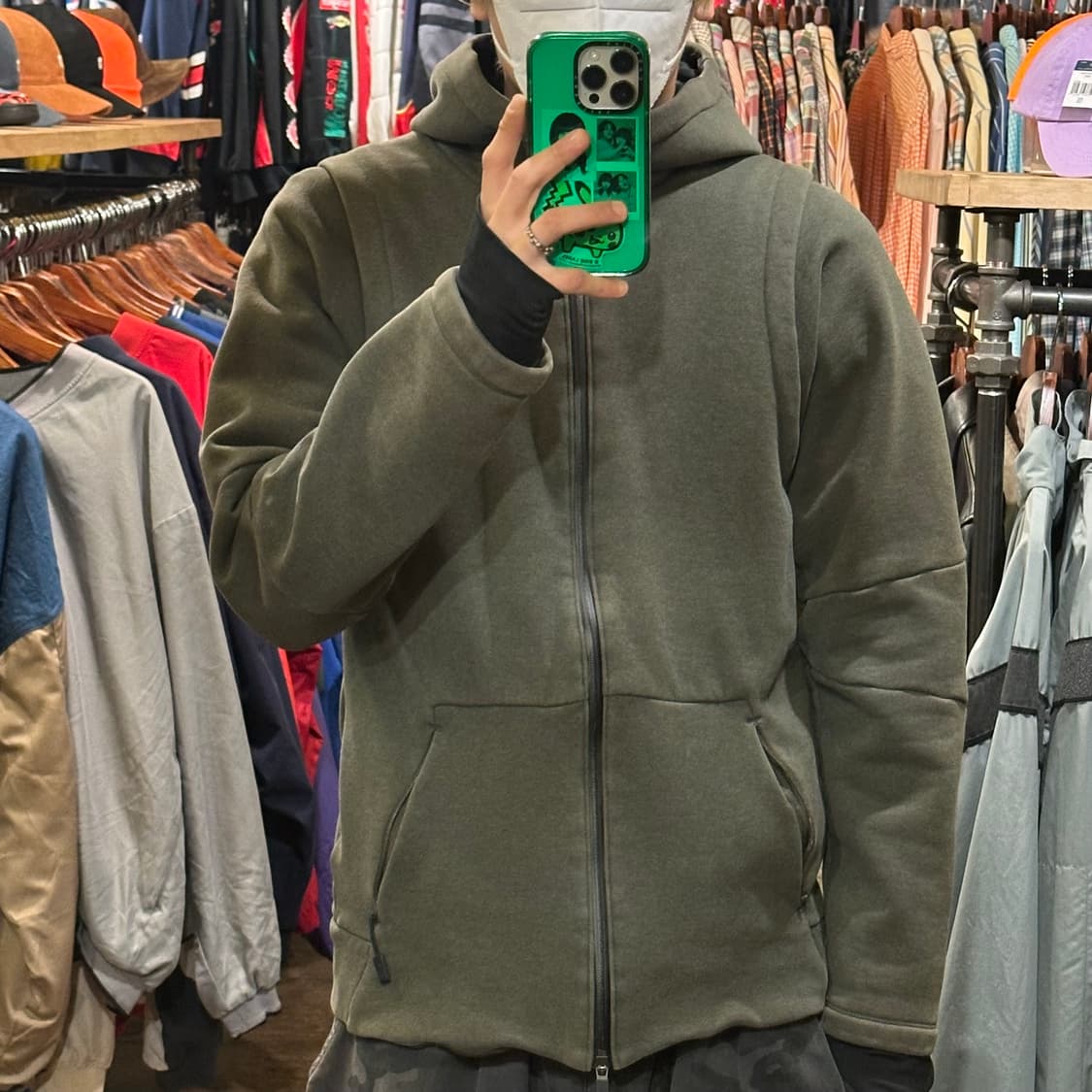 [HI] 빈티지 나이키 조던 후드티 카키 상품이미지2