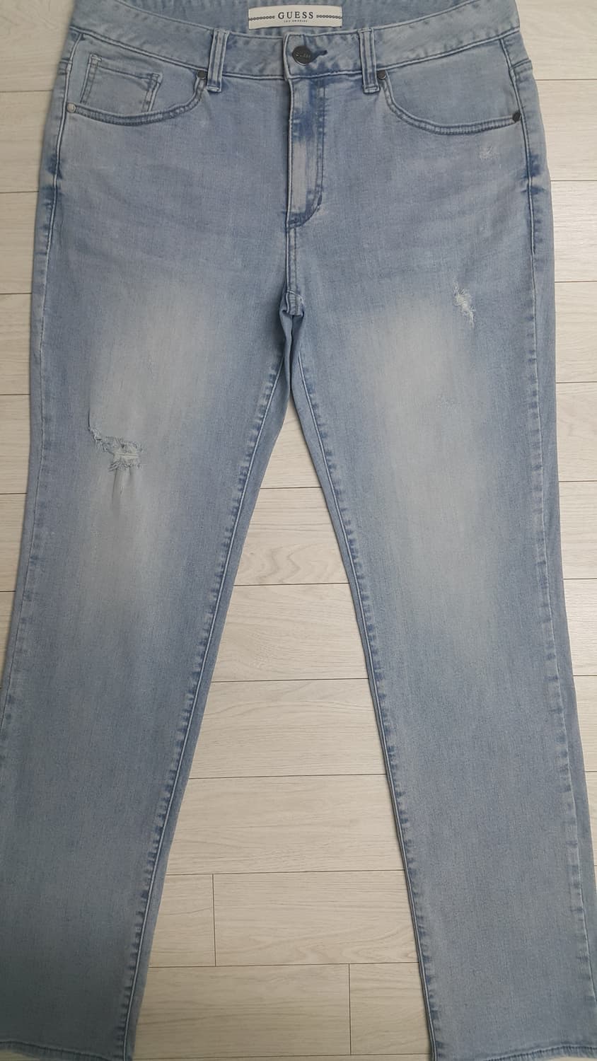 게스 스판 스카이블루대님 32인치 338번  상품이미지2