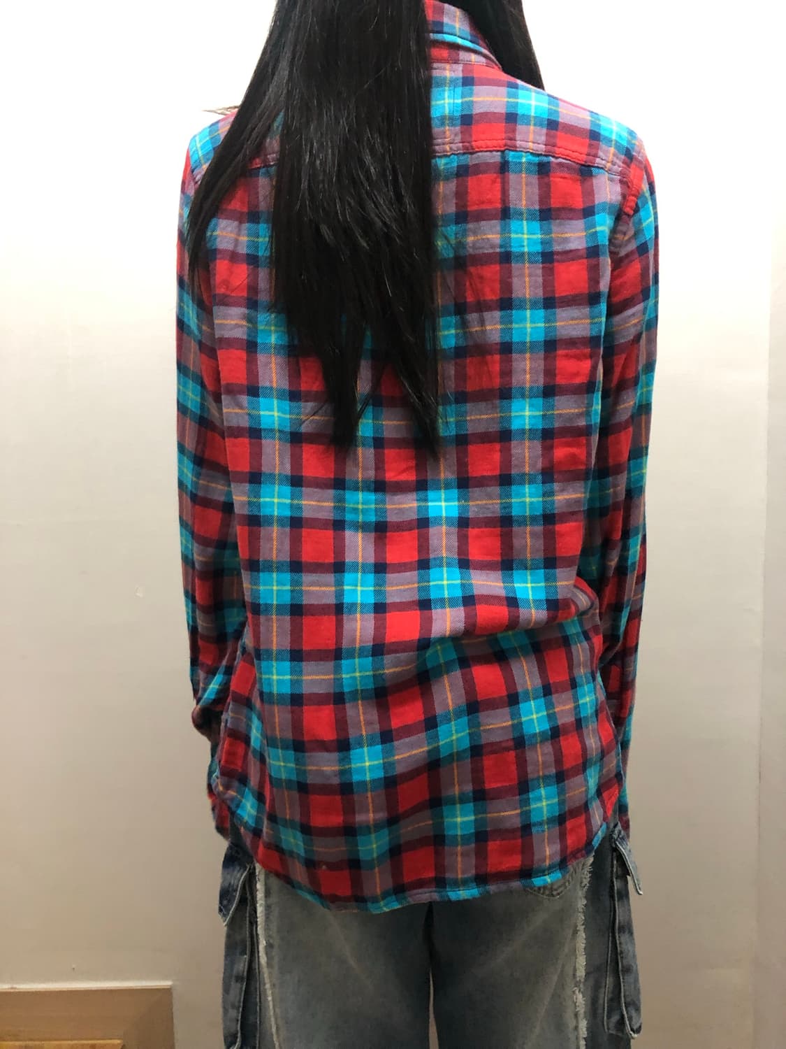 빈티지 홀리스터 비비드 체크 셔츠 상품이미지8