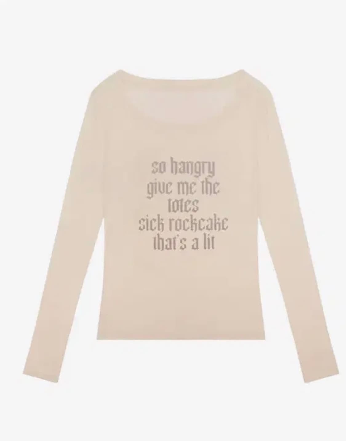 락케이크 롱슬리브 크림 상품이미지1