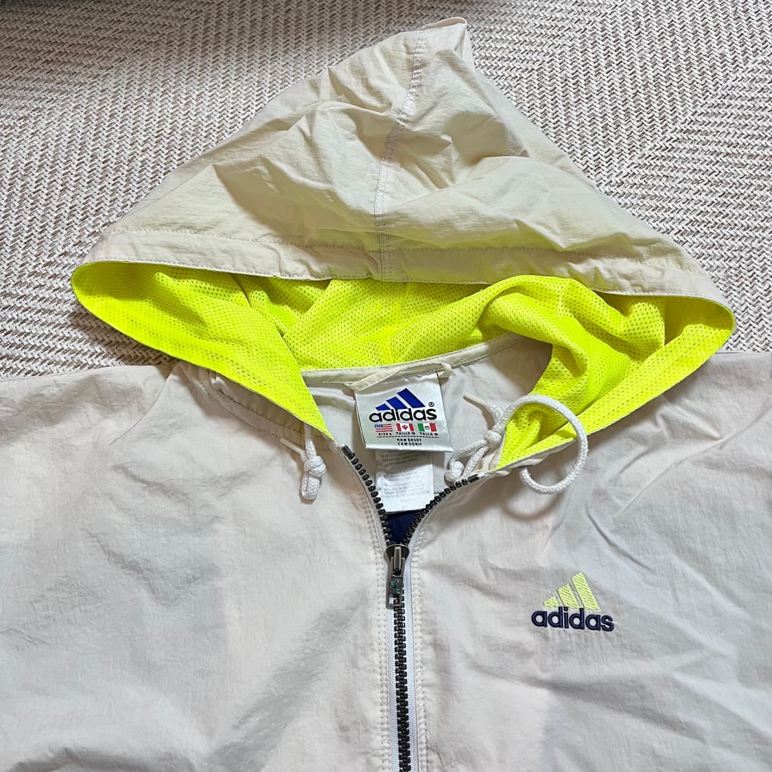 [정품] 아디다스 베이지 네이비 배색 아노락 [ L ] 상품이미지4