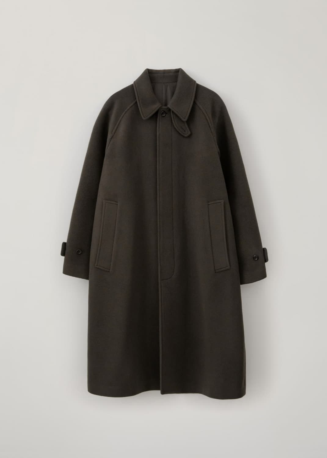 블랭크룸 / 24AW 스탠다드 발마칸 울 코트(차콜 브라운) / 3 상품이미지1